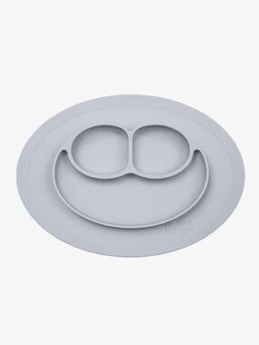 Silicone Suction Kids Plate - Light Gray